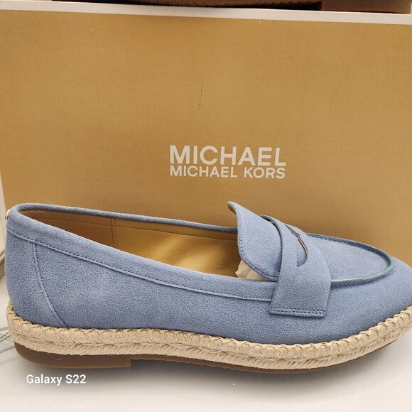 Michael Kors "Lennon" French Blue Espadrille Flats. NIB. Size Various - Picture 1 of 12